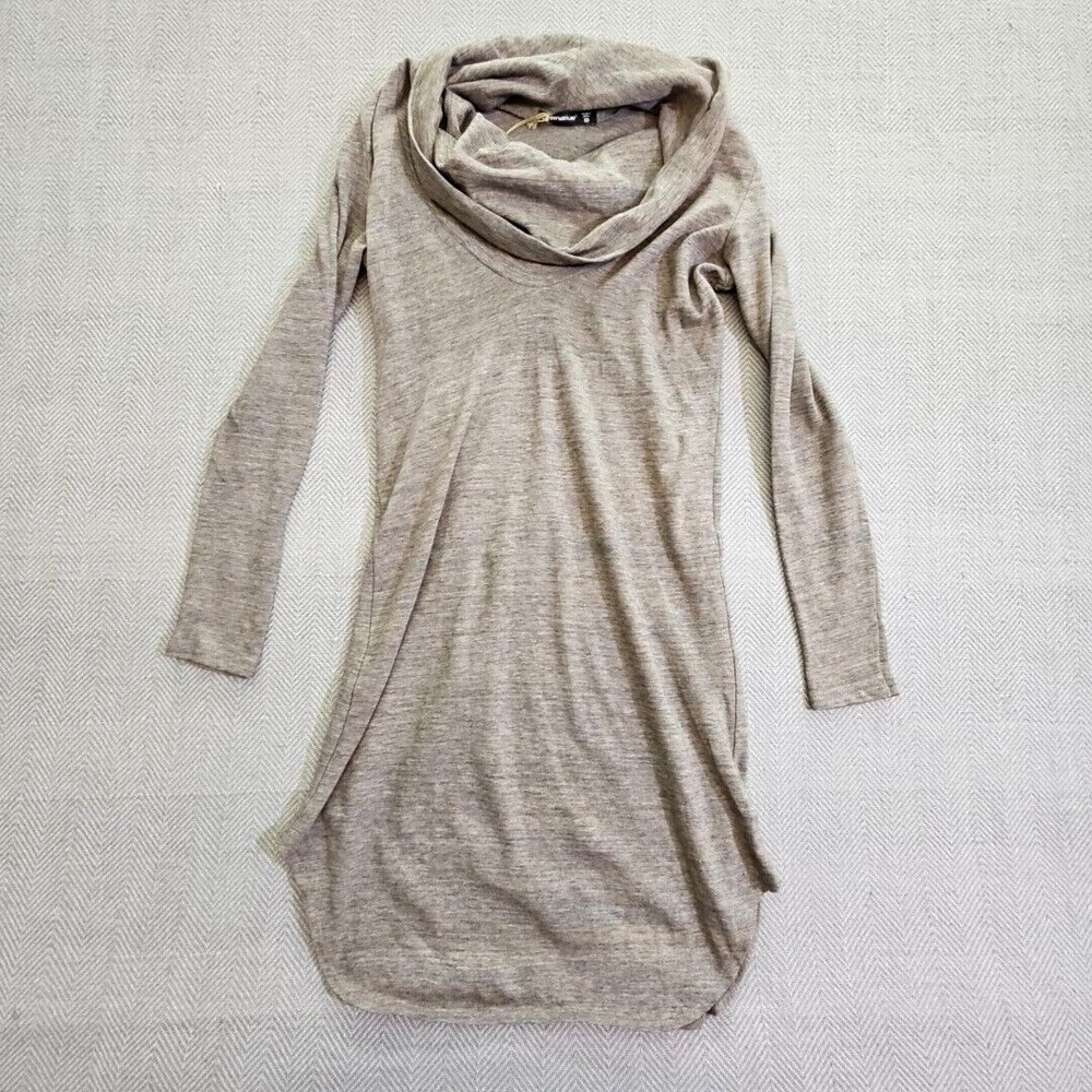 Alternative Apparel Brown Cowl Neck Long Sleeve Sweater EUC Cotton Blend Size M